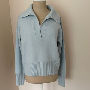 Banana Republic women’s V-Neck Sweater in Soft Blue
